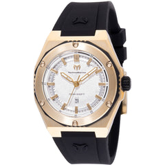 Technomarine Women's Watch - Coral Legacy Silver Dial Rubber Strap Date | TM-416057