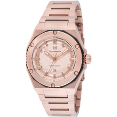 Technomarine Women's Watch - Coral Legacy Rose Gold Dial Steel Bracelet | TM-416058