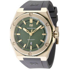 Technomarine Men's Watch - Coral Legacy Olive Green Dial Grey Strap Date | TM-416092