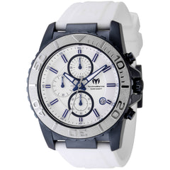Technomarine Men's Watch - Sea Grace Chronograph Silver Dial White Strap | TM-724006