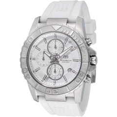 Technomarine Men's Watch - Sea Grace Chronograph White Silicone Strap | TM-725006