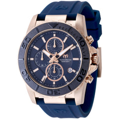 Technomarine Men's Watch - Sea Grace Chronograph Blue Dial Rubber Strap | TM-725008