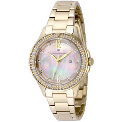 Technomarine Women's Watch - Luna Tides Quartz Yellow Gold Bracelet Date | TM-825003
