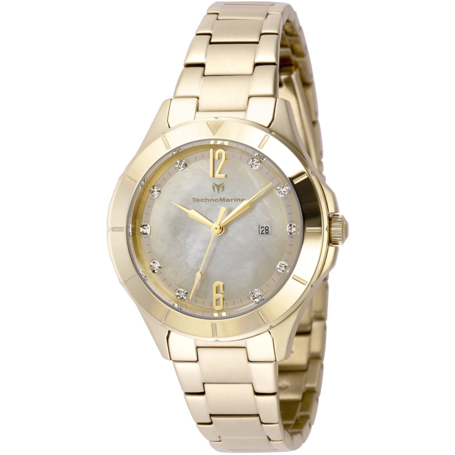 TechnoMarine Luna Tides Women\'s Watch w/ Mother of Pearl Dial - 33mm, Gold Technomarine Women main image 4