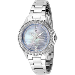Technomarine Women's Watch - Luna Tides Quartz Blue and White Mop Dial | TM-826007