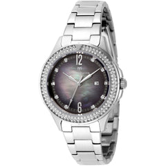 Technomarine Women's Watch - Luna Tides White and Black Mop Dial Steel | TM-826008