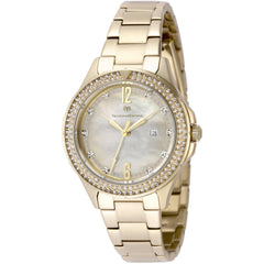 Technomarine Women's Watch - Luna Tides Yellow and White Mop Dial Steel | TM-826012