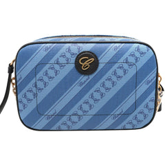Chopard Women's Crossbody Bag - Happy Sport Blue Canvas Zip-Around Mini | 95000-1115