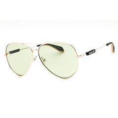 Adidas Unisex Sunglasses - Shiny Rose Gold Metal Full Rim Aviator Frame | OR0085 28N