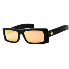 Adidas Unisex Sunglasses - Matte Black Acetate Full Rim Rectangular Frame | OR0124 02G