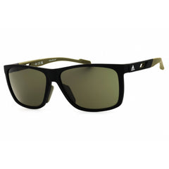 Adidas Men's Sunglasses - Matte Black Full Rim Rectangular Shape Frame | SP0067 02N