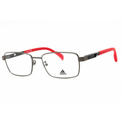 Adidas Men's Eyeglasses - Matte Gunmetal Metal Full Rim Rectangular Frame | SP5025 009