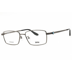 BMW Men's Eyeglasses - Shiny Dark Ruthenium Titanium Rectangular Frame | BW5042-H 012