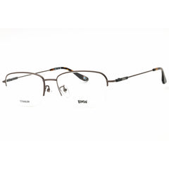 BMW Men's Eyeglasses - Matte Gunmetal Titanium Half Rim Rectangular | BW5068-H 009