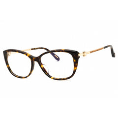 Chopard Women's Eyeglasses - Shiny Dark Havana Acetate Cat Eye Frame | VCH290S 0722