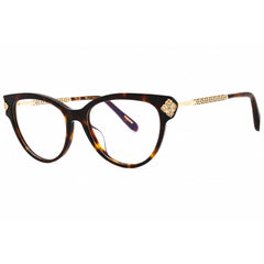 Chopard Women's Eyeglasses - Shiny Brown Havana/Yellow Cat Eye Frame | VCH332S 0743