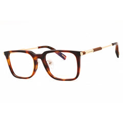 Chopard Men's Eyeglasses - Shiny Transparent Red Havana Square Frame | VCH344 09SZ