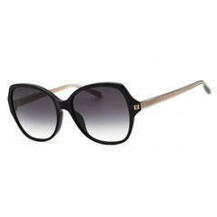 Escada Women's Sunglasses - Shiny Black Acetate Full Rim Cat Eye Frame | SESC78 0700