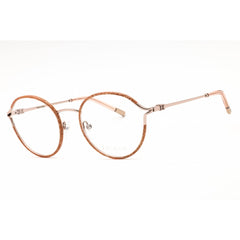 Escada Women's Eyeglasses - Shiny Red Gold Metal Full Rim Round Frame | VESB90 0A39