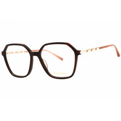 Escada Women's Eyeglasses - Shiny Dark Havana Acetate Full Rim Square | VESD54 0752