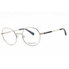 Gant Men's Eyeglasses - Shiny Dark Ruthenium Metal Full Rim Round Frame | GA3287 012