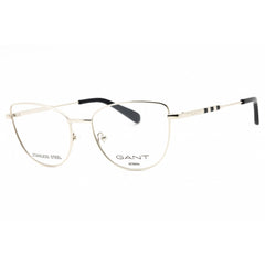 Gant Women's Eyeglasses - Shiny Palladium Metal Full Rim Cat Eye Frame | GA50016 016