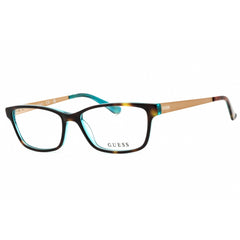 Guess Women's Eyeglasses - Havana/Other Acetate Rectangular Shape Frame | GU2538 056