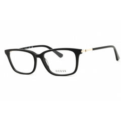 Guess Women's Eyeglasses - Shiny Black Acetate Full Rim Rectangular Frame | GU2907 001