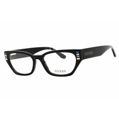 Guess Women's Eyeglasses - Shiny Black Acetate Full Rim Cat Eye Frame | GU2967 001
