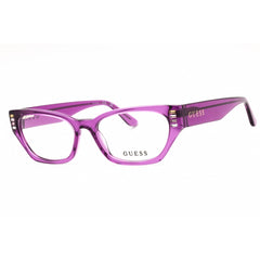 Guess Women's Eyeglasses - Violet/Other Acetate Full Rim Cat Eye Frame | GU2967 083
