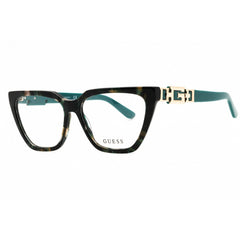 Guess Women's Eyeglasses - Dark Green/Other Acetate Full Rim Square Frame | GU2985 098