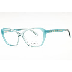 Guess Women's Eyeglasses - Turquoise/Other Full Rim Cat Eye 54mm Frame | GU50115 089
