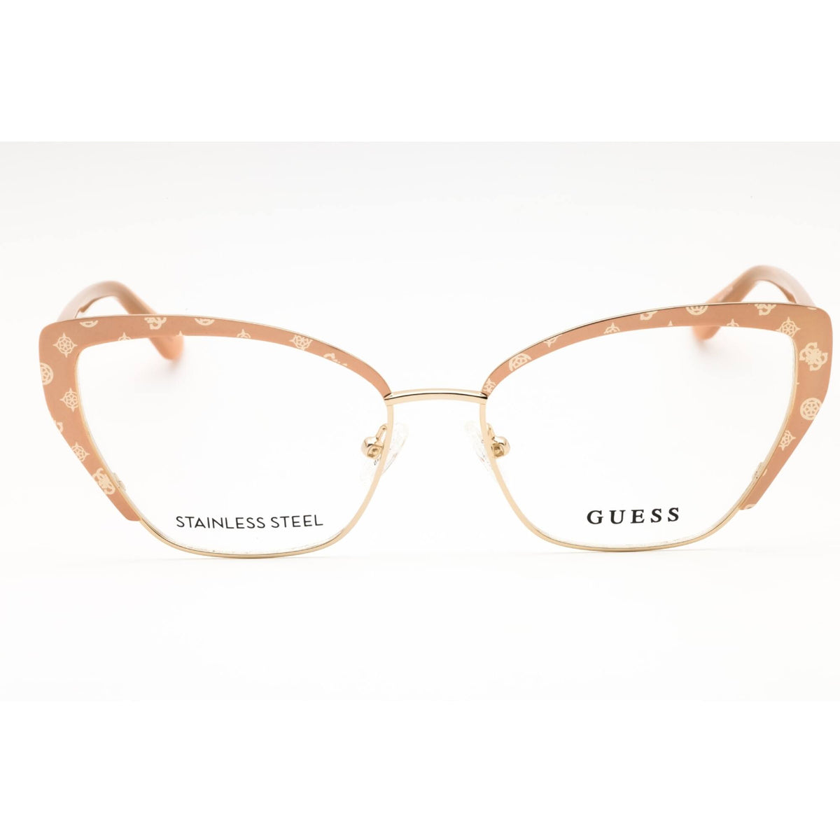 Guess GU2928 057 55mm Pink Oversize Cat Eye Women\'s  Eyeglasses Frames. Guess GU2957 074 Glitter Pink Eyeglasses | SmartBuyGlasses US main image 3