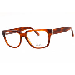 Guess Men's Eyeglasses - Blonde Havana Acetate Full Rim Square Frame | GU50150 053