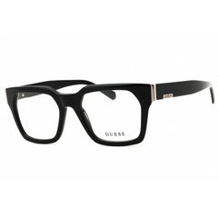 Guess Men's Eyeglasses - Shiny Black Acetate Full Rim Square Shape Frame | GU50188 001