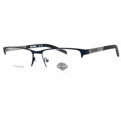 Harley Davidson Men's Eyeglasses - Matte Blue Rectangular 56mm Frame | HD00015 091
