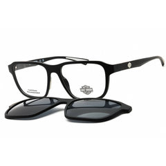 Harley Davidson Men's Eyeglasses - Matte Black Full Rim Square Frame | HD50023 002