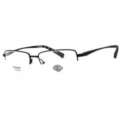 Harley Davidson Men's Eyeglasses - Matte Black Metal Rectangular Frame | HD9024 002
