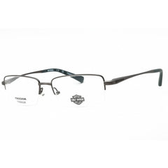 Harley Davidson Men's Eyeglasses - Matte Gunmetal Rectangular 59mm Frame | HD9024 009
