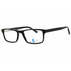 J. Landon Men's Eyeglasses - Shiny Black Acetate Full Rim Rectangular | JL1003 001