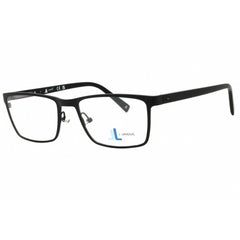 J. Landon Men's Eyeglasses - Matte Black Metal Rectangular Shape Frame | JL50000 002