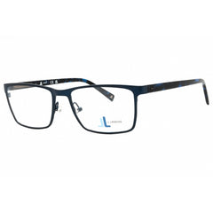 J. Landon Men's Eyeglasses - Matte Blue Metal Full Rim Rectangular Frame | JL50000 091