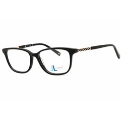 J. Landon Women's Eyeglasses - Shiny Black Acetate Full Rim Square Frame | JL5004 001