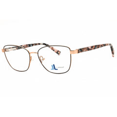 J. Landon Women's Eyeglasses - Shiny Black Metal Full Rim Cat Eye Frame | JL5008 001