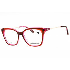 Karl Lagerfeld Women's Eyeglasses - Brown/Rose Acetate Full Rim Cat Eye | KL6108 206