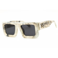 Off-White Women's Sunglasses - Marble Plastic Rectangular | LEONARDO OERI049 0807