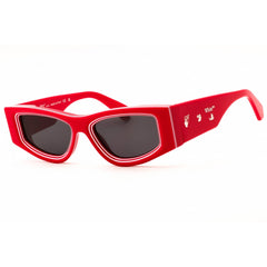 Off-White Women's Sunglasses - Red Plastic Full Rim Cat Eye Shape Frame | ANDY 12507