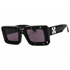 Off-White Women's Sunglasses - Black Plastic Rectangular Shape Frame | ATLANTIC 1007