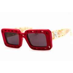 Off-White Women's Sunglasses - Red Plastic Full Rim Rectangular Frame | ATLANTIC 2507