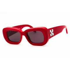 Off-White Women's Sunglasses - Red Plastic Full Rim Oval Shape Frame | CARRARA 507
